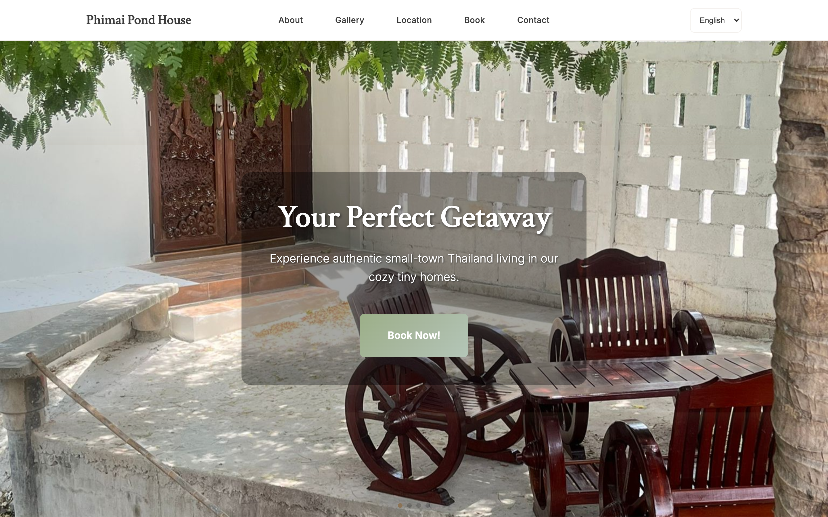 Phimai Pond House homepage